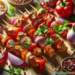 Kelezatan Tusukan Shashlik Panggang dengan Rasa Segar