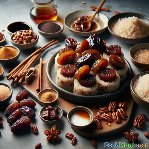 Fusi Yaksik: Kue Beras Kacang Pecan & Kurma