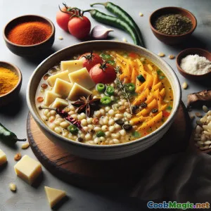 추루 치즈와 보리의 위로 수프