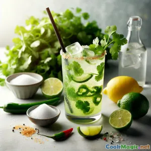 Rượu Sảng Khoái Chanh Bạc Hà Jalapeño Cilantro Tươi Mát