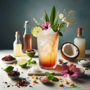 Refresco de Cascara de Coco: Una bebida botánica refrescante para el verano