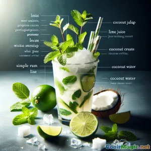 Tropical Coconut Lime Julep: An English Twist