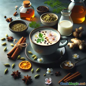 धनिया के फूल चाय लट्टे