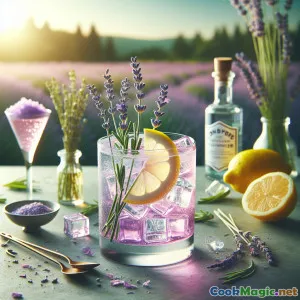 Floral Countryside Zinnia Gin Cocktail