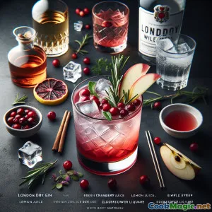 Cranberry Apple Wilderness Sour: A Rustic English Cocktail