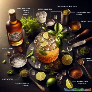 Creole Basil Mate Spritz: Fusión herbácea y efervescente