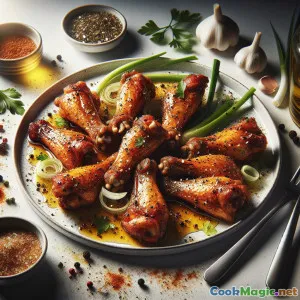 Ailes de dinde créoles au citron et au poivre croquantes