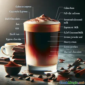 キューバモカハバナ：贅沢なコーヒーチョコレートカクテル