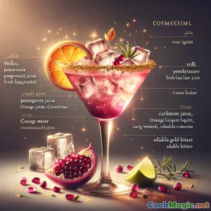 ドバイ・スターライト・コスモ：黄金のアラビア風カクテル