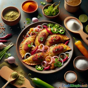 古娜风格木蕉馅饼 配 椰香鱼