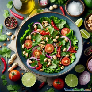 Salade Yvyrá aux Arachides : Salade Forestière Paraguayenne aux Fruits à Coque