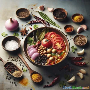 Rasam Bawang Kecil Erode: Kaldu Asam Pedas