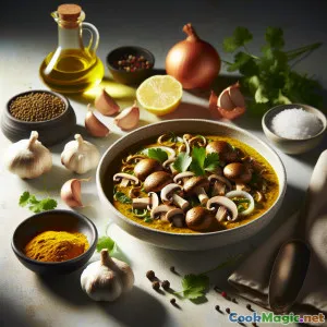 Вкусное рагу из грибов с фенугреком
