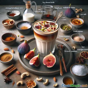 Seidiger, samtiger Smoothie mit Feigen und Datteln