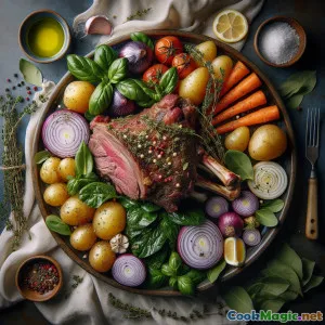 Arrosto di Aglio Selvatico di Foča e Agnello Succoso