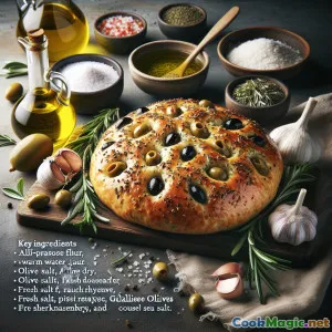 Pain Focaccia aux Olives et Herbes de Galilée