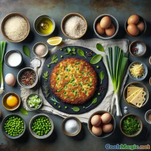 酥脆的英式煎饼配新鲜花园香草