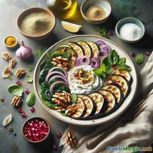 Ghazni Fortress Borani: 层层茄子酸奶