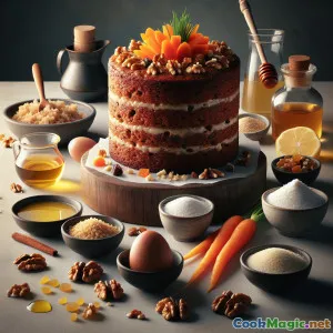 Gâteaux aux Carottes et Sarrasin avec Glaçage Miel-Citron