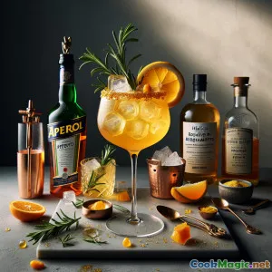 Spritz do Sonho de Aperitivo Dourado