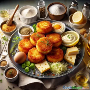 Goldene Prager Käse-Medaillons mit Tartarsauce