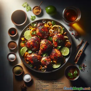 Frango Jerk com Glacê de Goiaba: Delícia Caribenha Doce e Temperada