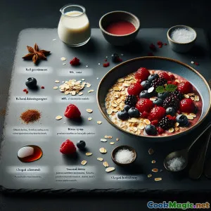 Creamy Havregrynsgröt with Sweet Birch Syrup Drizzle