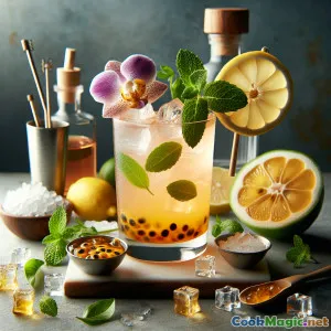 Tropical Hawaiian Lilikoi Collins Cocktail Refresh