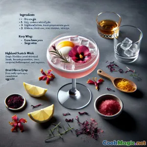 Hibiscus Highland Sour: Um coquetel botânico britânico