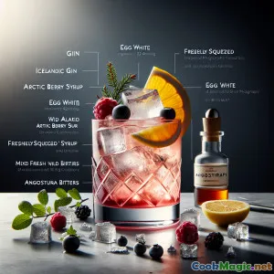 タルト・フロスト：アイスランド北極ベリーサワーカクテル