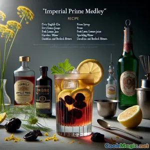 Cocktail Gin Anh Đào Mận Hoàng Gia Ngâm