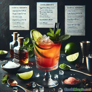 Tropical Rum Swizzle with a Citrus Twist