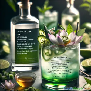 Jade-Lotus-Blüte Gin-Tee-Cocktail