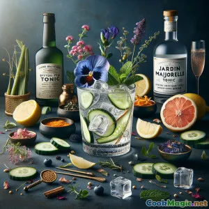 Jardin Majorelle Tonic: Botanical Blue Gin Cocktail