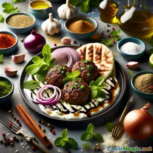 Spiced Lamb Kofta with Refreshing Minted Tahina