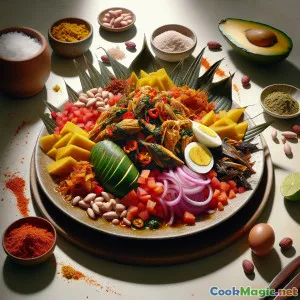 Wrapy Kontomire Palava z plackami z plantain