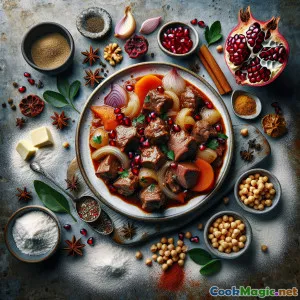 科尼亚羊肉石榴糖浆炖菜