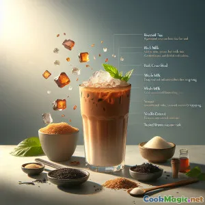 Tè al Latte Tostato di Riso Integrale Coreano Croccante
