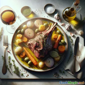 Corsican Honey-Braised Lamb Shoulder Delight