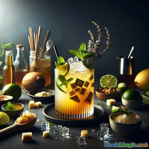 Langka Lagoon Libation: A Tropical British Fizz