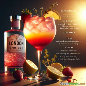 Tramonto di Libertà: Un elegante cocktail da giardino inglese
