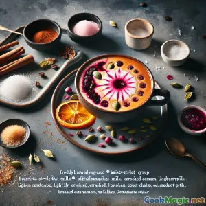 Cortado con lingonberry