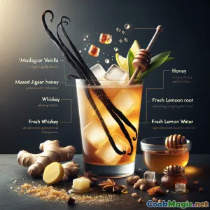 Delizia di Cocktail con Radice di Vaniglia Esotica del Madagascar