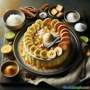 Manako Niu: Fusión de Postre de Banana y Coco en Inglés