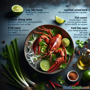 Tôm Hùm Đảo Manus Thơm Ngát với Lá Chanh Tươi