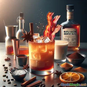 Blitz Sarapan Daging Babi dan Sirup Maple: Koktail Pagi Manis & Gurih
