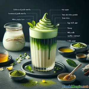 Vivid Matcha Yuzu Cloud: A Creamy Citrus Latte