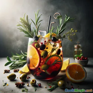 Sangria del Uliveto Mediterraneo: Un'Interpretazione Frizzante della Tradizione