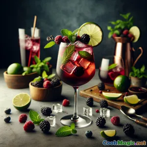 Merlot Manor Mule: Ein mit Wein veredelter Mule-Cocktail