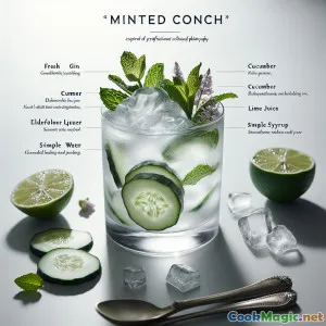 Minted Conch: Crisp Cucumber-Mint English Cocktail